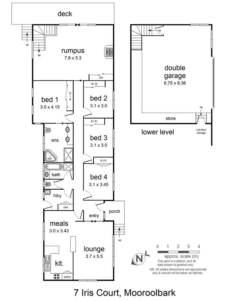 Floorplan of Homely house listing, 7 Iris Court, Mooroolbark VIC 3138