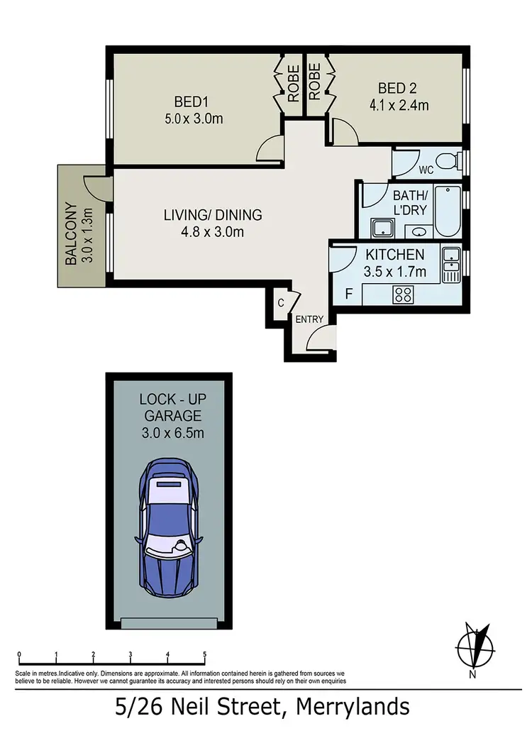 Floorplan of Homely apartment listing, 5/26-30 Neil Street, Merrylands NSW 2160