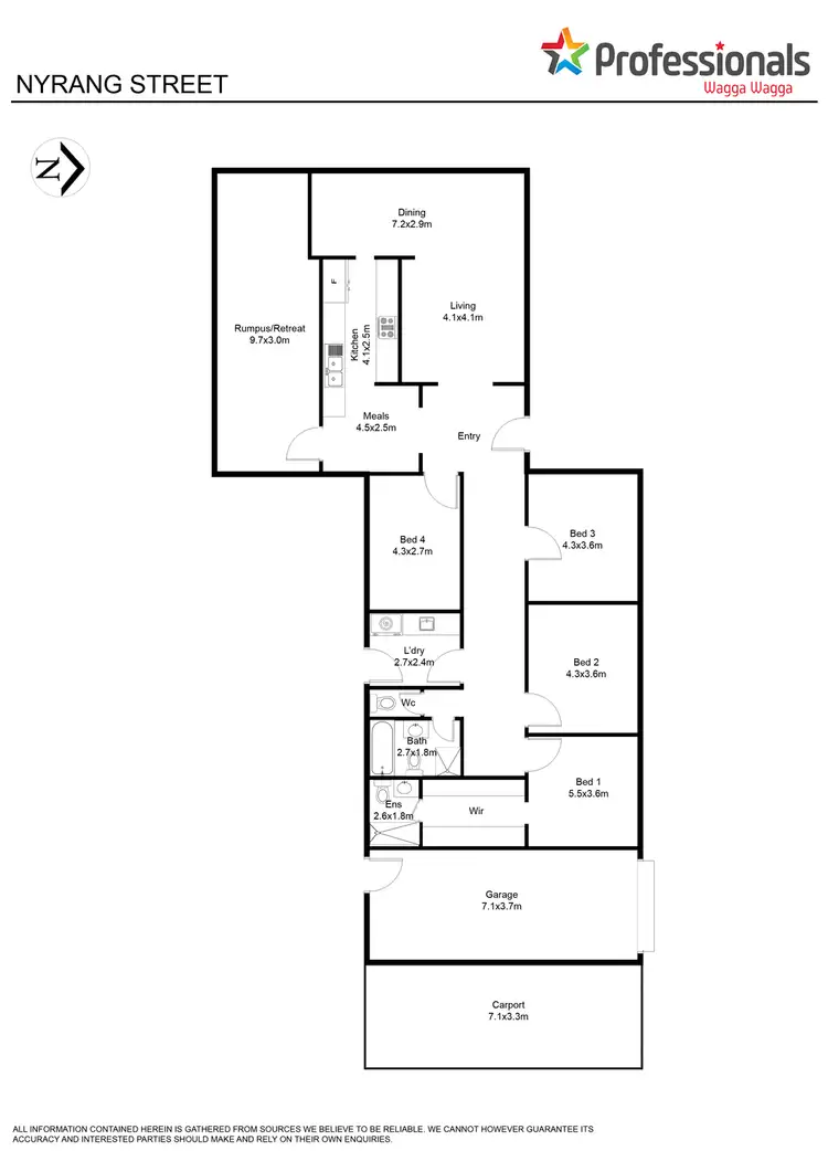 Floorplan of Homely house listing, 1 Nyrang Street, Tolland NSW 2650