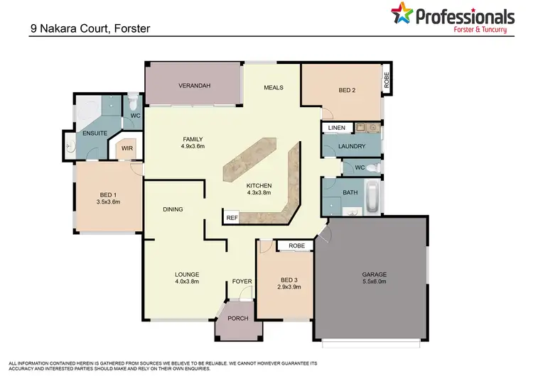 Floorplan of Homely house listing, 9 Nakara Court, Forster NSW 2428