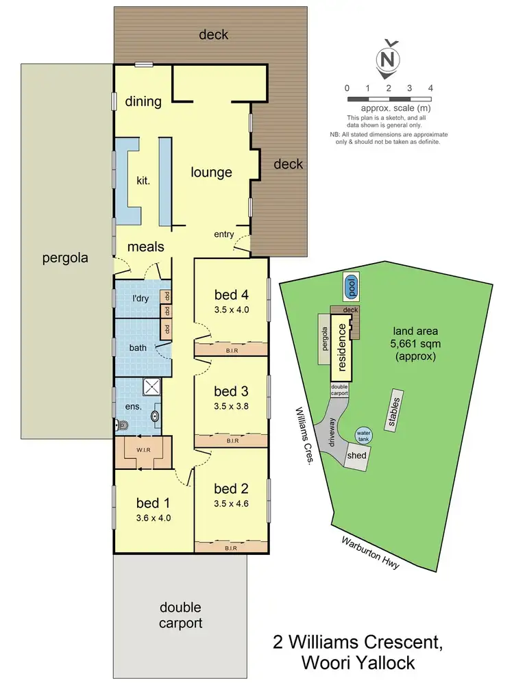 Floorplan of Homely house listing, 2 Williams Crescent, Woori Yallock VIC 3139