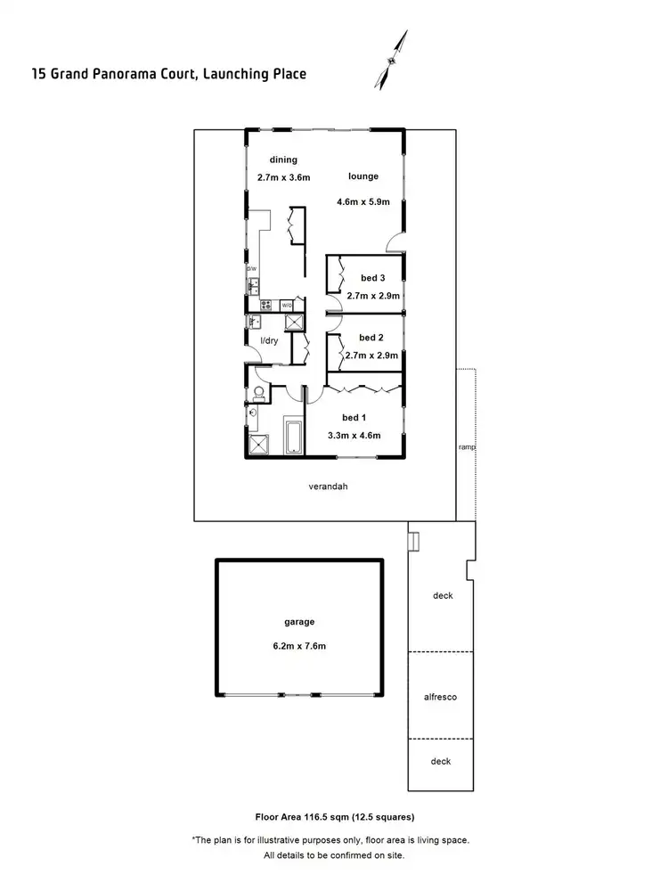 Floorplan of Homely house listing, 15 Grand Panorama Court, Launching Place VIC 3139