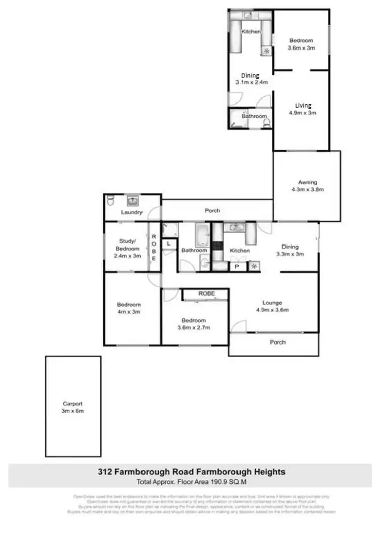 Floorplan of Homely house listing, 312 Farmborough Road, Farmborough Heights NSW 2526
