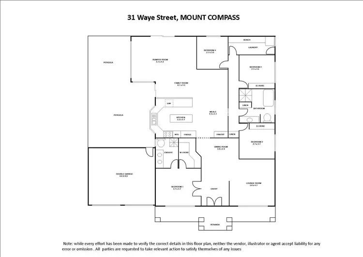 Floorplan of Homely house listing, 31 Waye Street, Mount Compass SA 5210