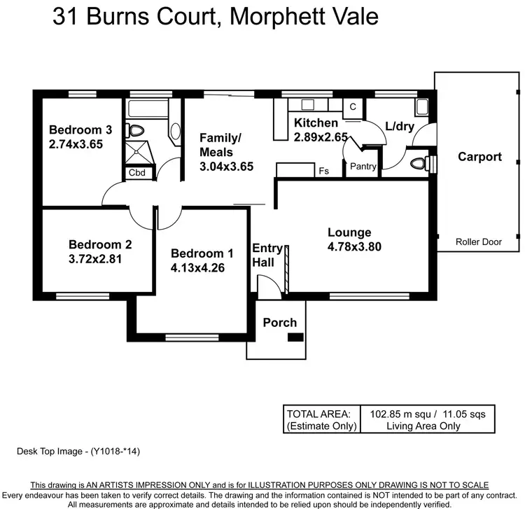 Floorplan of Homely house listing, 31 Burns Court, Morphett Vale SA 5162