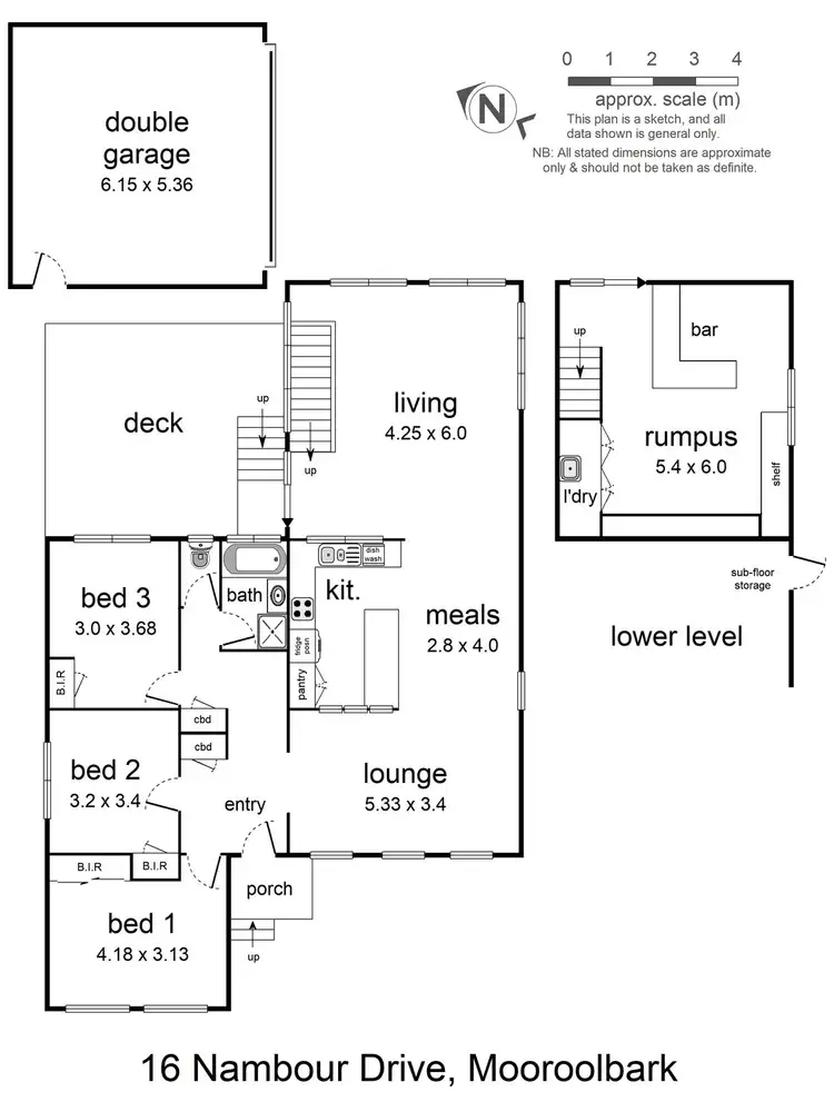 Floorplan of Homely house listing, 16 Nambour Drive, Mooroolbark VIC 3138