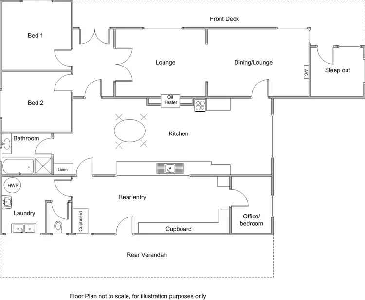 Floorplan of Homely house listing, 11 Correll Street, Port Vincent SA 5581