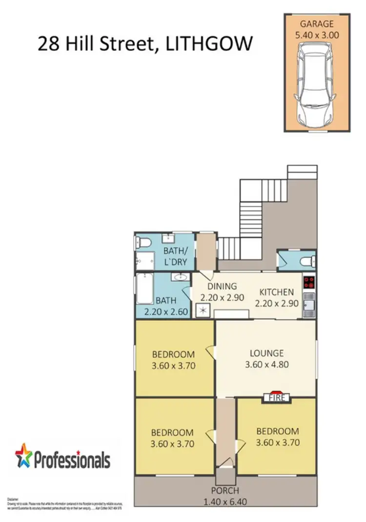 Floorplan of Homely house listing, 28 Hill Street, Lithgow NSW 2790