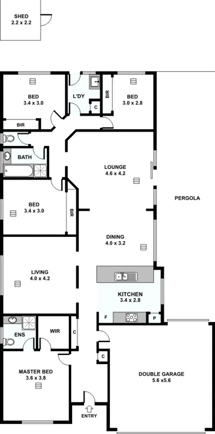Floorplan of Homely house listing, 13 Christine Circuit, Craigmore SA 5114