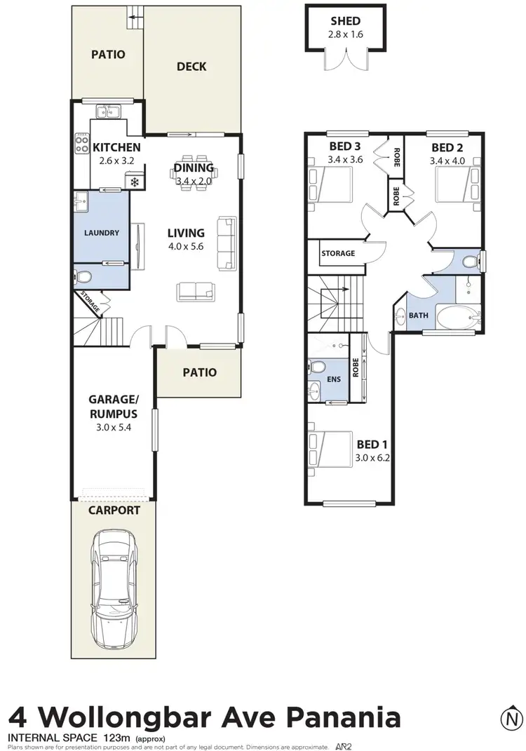 Floorplan of Homely semi-detached listing, 4 Wollongbar Avenue, Panania NSW 2213