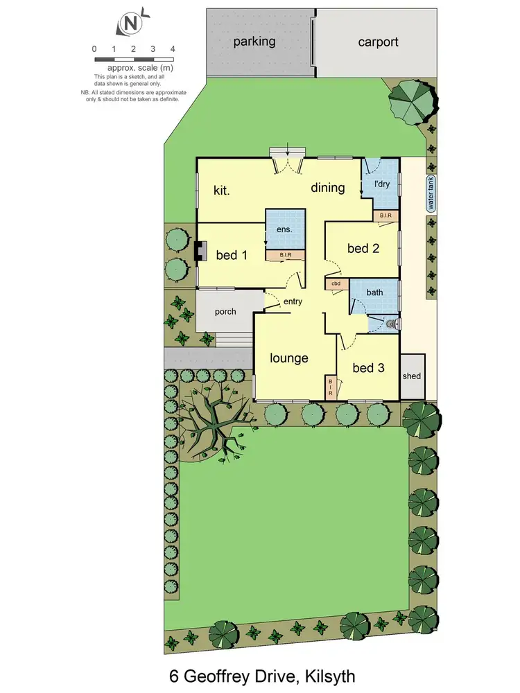 Floorplan of Homely house listing, 6 Geoffrey Drive, Kilsyth VIC 3137