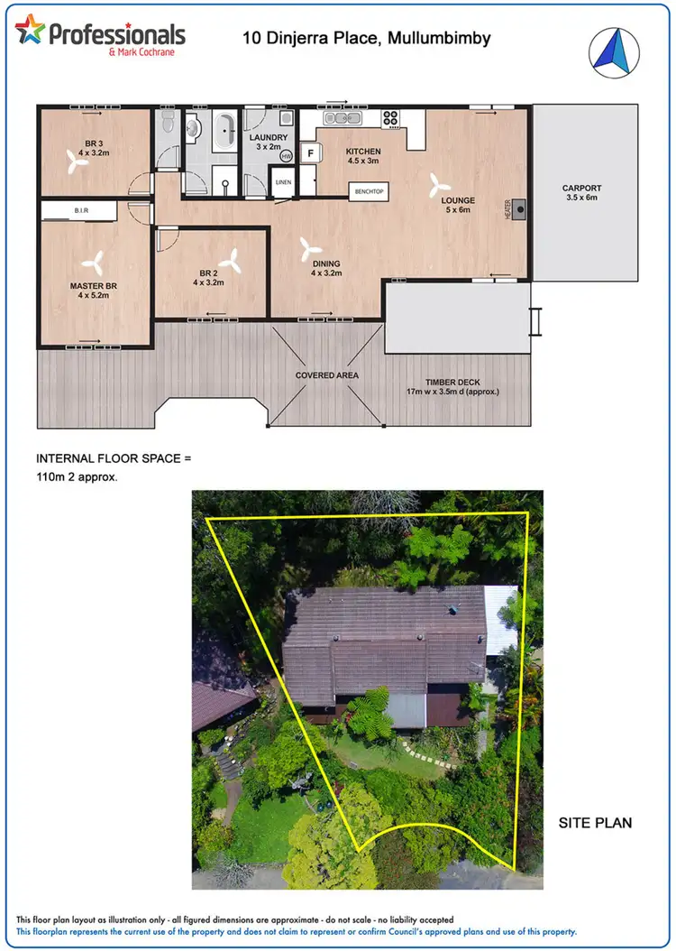 Floorplan of Homely house listing, 10 Dinjerra Place, Mullumbimby NSW 2482