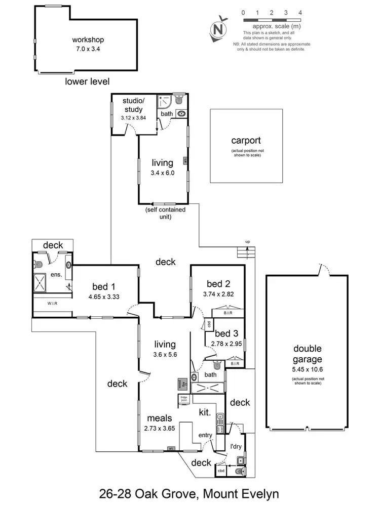 Floorplan of Homely house listing, 26-28 Oak Grove, Mount Evelyn VIC 3796