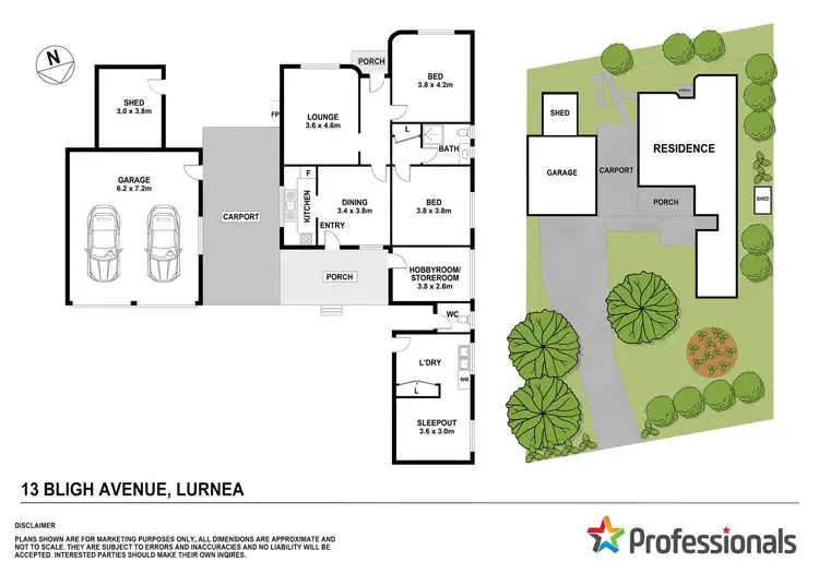Floorplan of Homely house listing, 13 Bligh Avenue, Lurnea NSW 2170