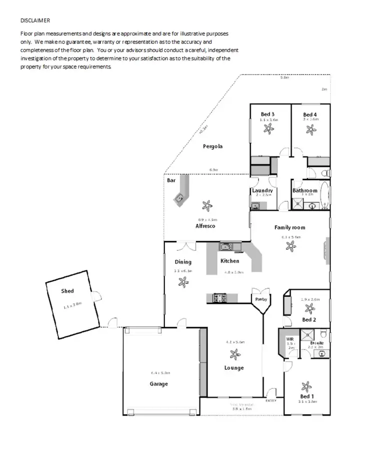 Floorplan of Homely house listing, 7 Mayan Court, Mildura VIC 3500