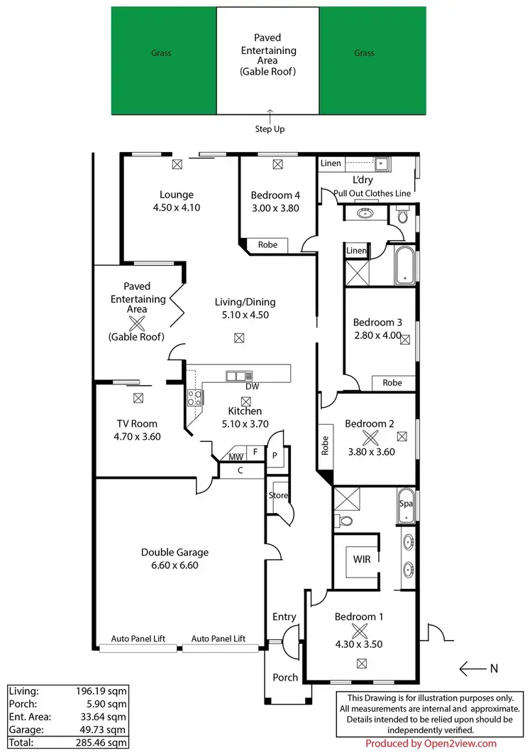 Floorplan of Homely house listing, 6 Maple Circuit, Mawson Lakes SA 5095