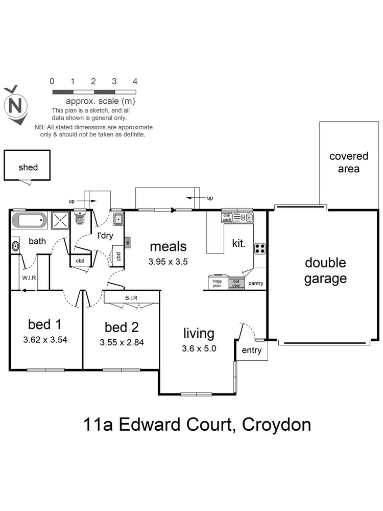 Floorplan of Homely unit listing, 11a Edward Court, Croydon VIC 3136