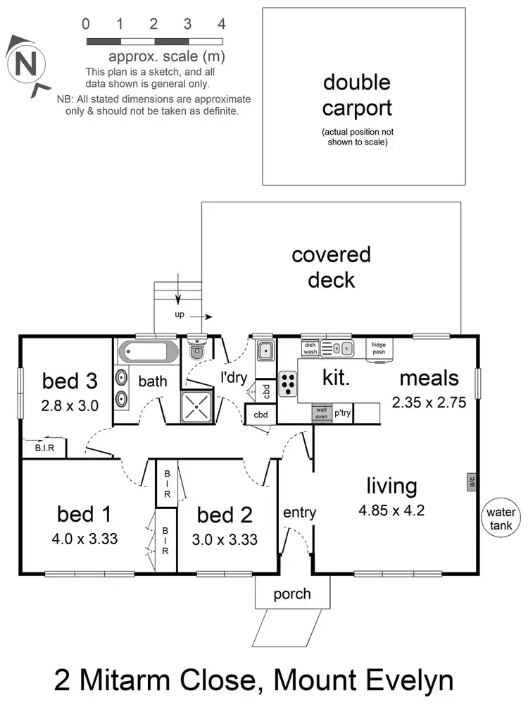 Floorplan of Homely house listing, 2 Mitarm Close, Mount Evelyn VIC 3796
