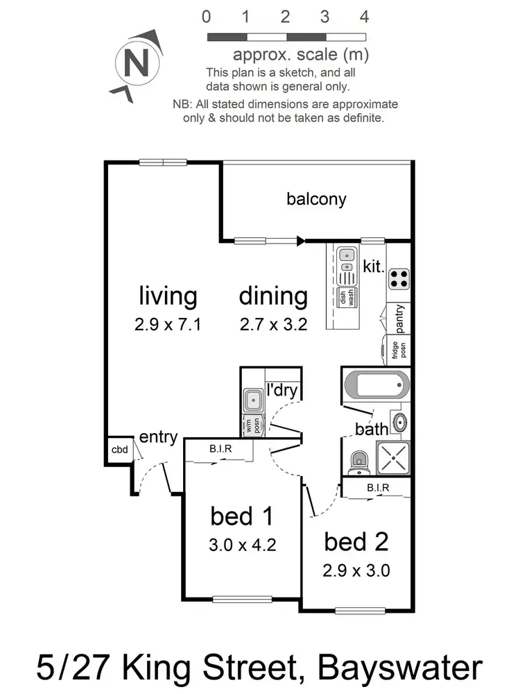 Floorplan of Homely apartment listing, 5/27 King Street, Bayswater VIC 3153