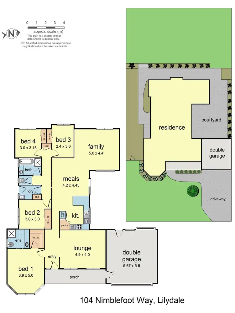 Floorplan of Homely house listing, 104 Nimblefoot Way, Lilydale VIC 3140