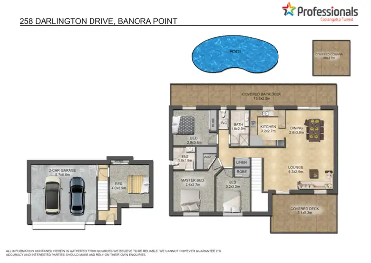 Floorplan of Homely house listing, 258 Darlington Drive, Banora Point NSW 2486