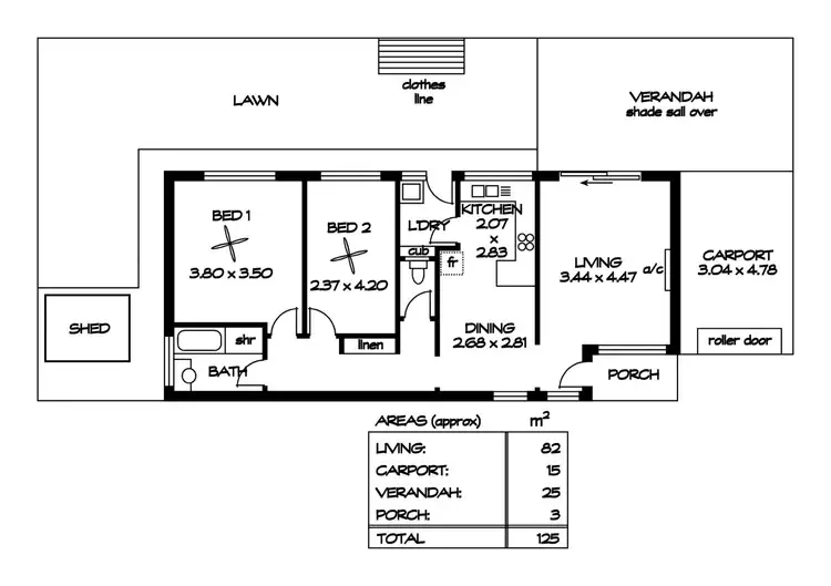 Floorplan of Homely unit listing, 6/16 Panmure Place, Woodville North SA 5012