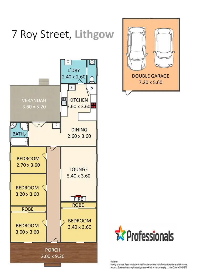 Floorplan of Homely house listing, 7 Roy Street, Lithgow NSW 2790