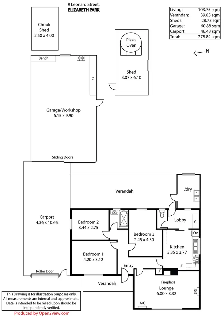 Floorplan of Homely house listing, 9 Leonard Street, Elizabeth Park SA 5113