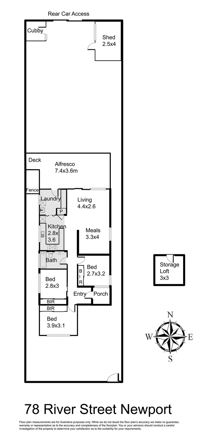 Floorplan of Homely house listing, 78 River Street, Newport VIC 3015
