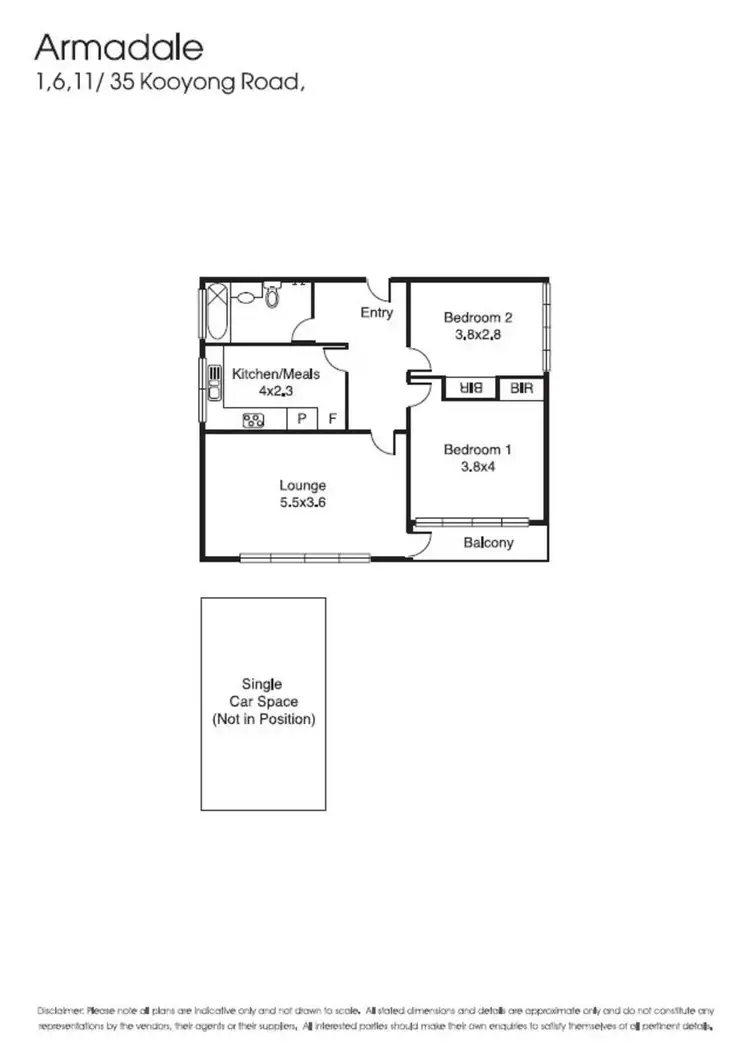 Floorplan of Homely apartment listing, 6/35 Kooyong Road, Armadale VIC 3143