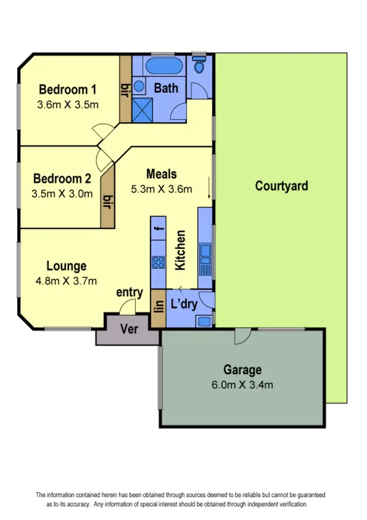 Floorplan of Homely unit listing, 1/54 McNicholl Way, Delahey VIC 3037