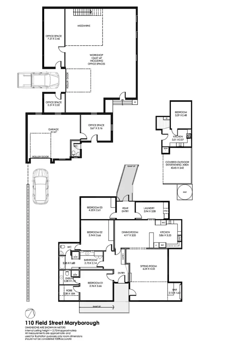 Floorplan of Homely house listing, 110 Field Street, Maryborough VIC 3465