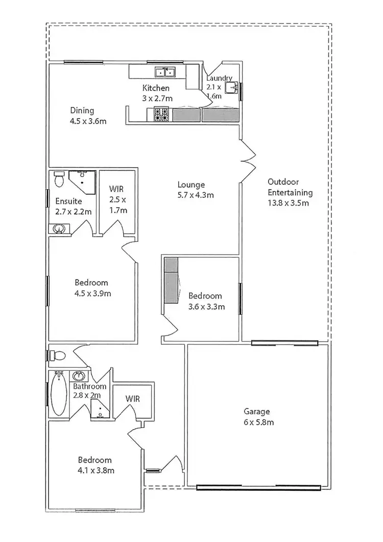 Floorplan of Homely house listing, 316 Tenth Street, Mildura VIC 3500