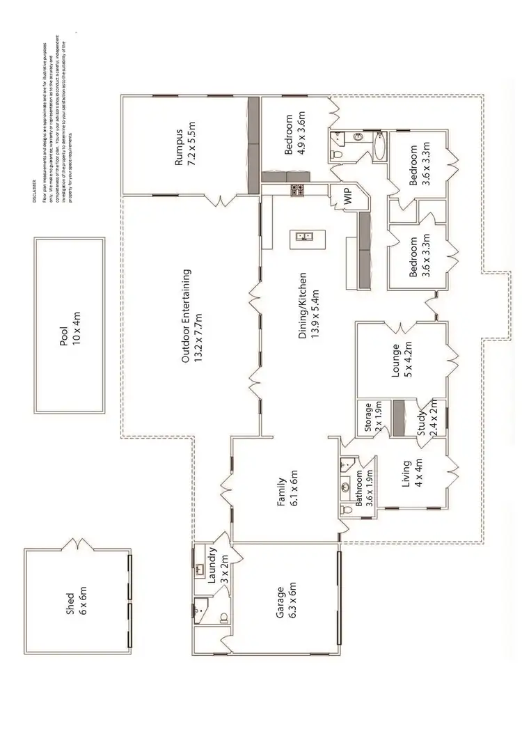 Floorplan of Homely house listing, 6 Grandview Way, Mildura VIC 3500