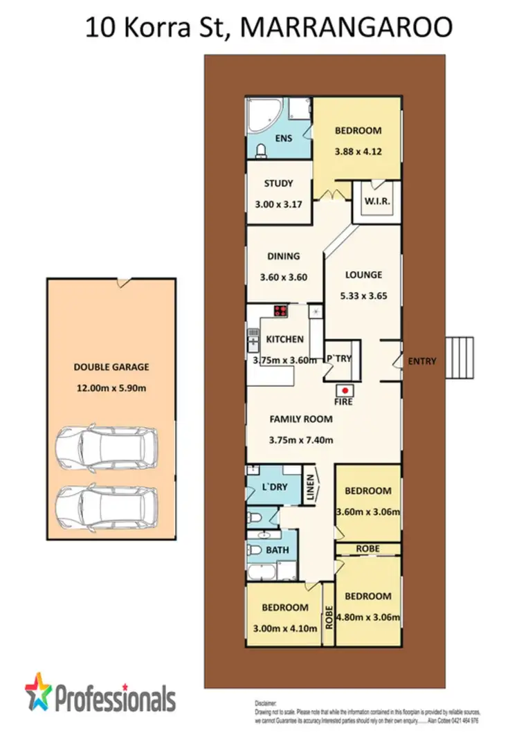 Floorplan of Homely house listing, 10 Korra Street, Marrangaroo NSW 2790