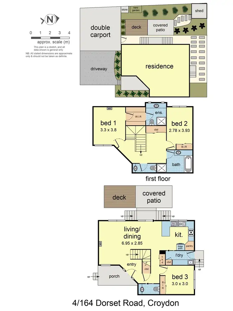 Floorplan of Homely townhouse listing, 4/164 Dorset Road, Croydon VIC 3136
