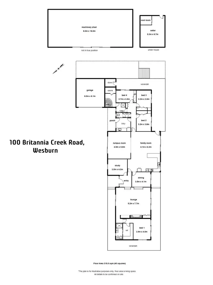 Floorplan of Homely house listing, 100 Britannia Creek Road, Wesburn VIC 3799