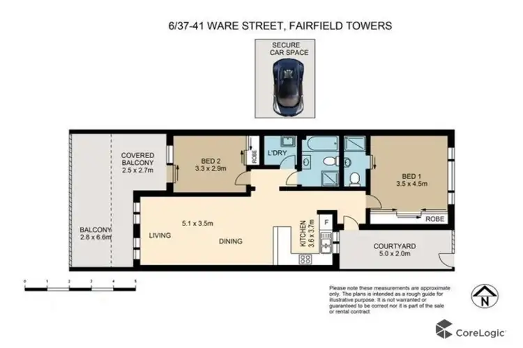 Floorplan of Homely apartment listing, 6/37-41 Ware Street, Fairfield NSW 2165