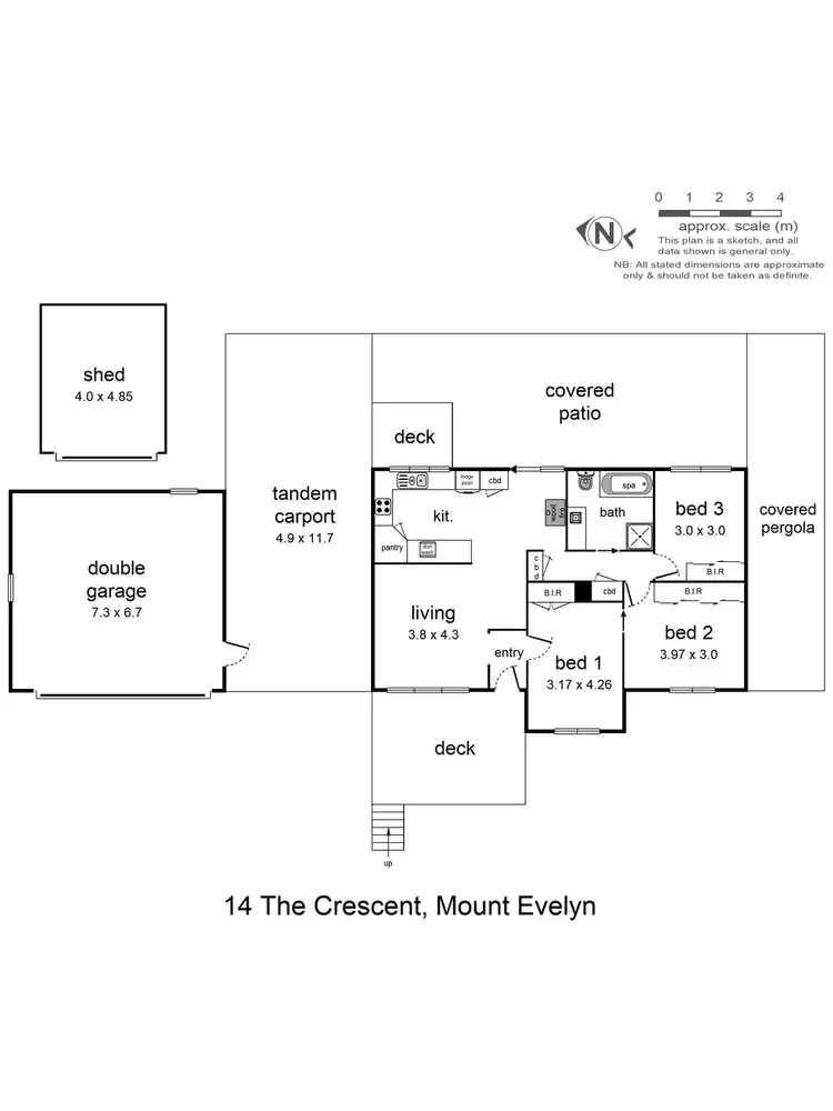 Floorplan of Homely house listing, 14 The Crescent, Mount Evelyn VIC 3796