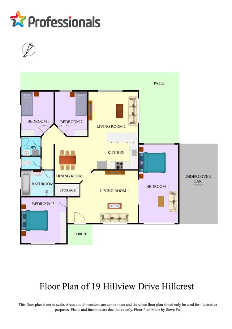 Floorplan of Homely house listing, 19 Hillview Drive, Hillcrest QLD 4118