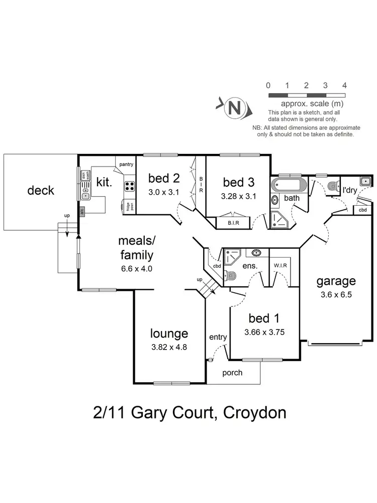 Floorplan of Homely unit listing, 2/11 Gary Court, Croydon VIC 3136