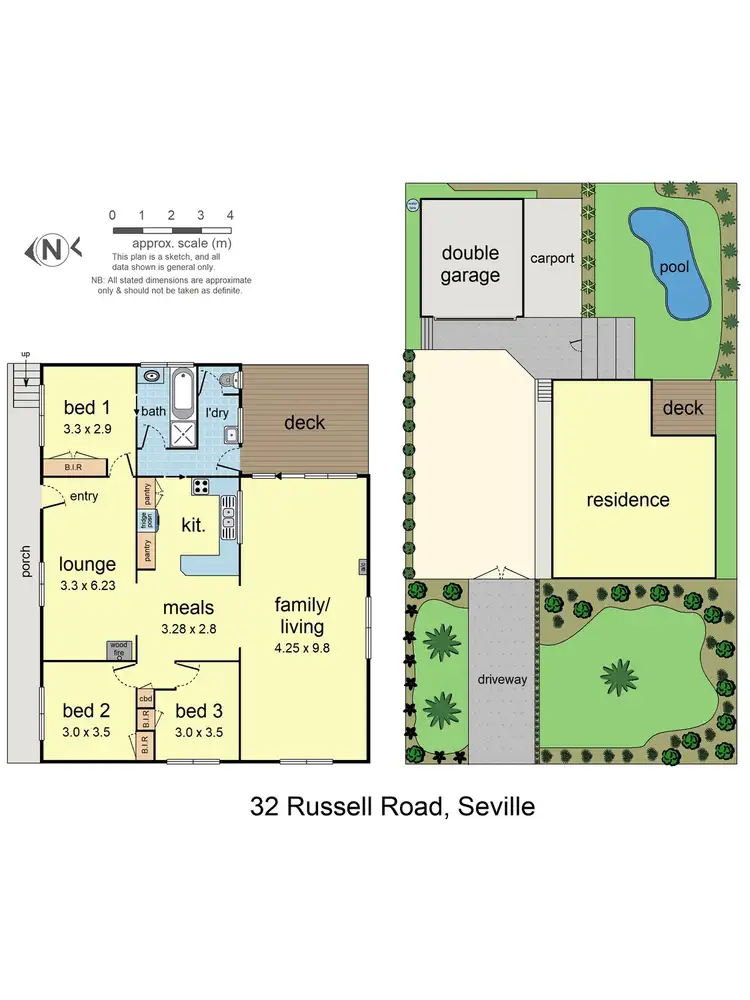 Floorplan of Homely house listing, 32 Russell Road, Seville VIC 3139