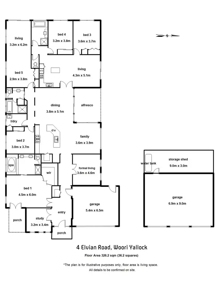 Floorplan of Homely house listing, 4 Elvian Road, Woori Yallock VIC 3139