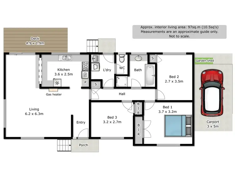 Floorplan of Homely house listing, 1/35 Thomas Mitchell Drive, Wodonga VIC 3690