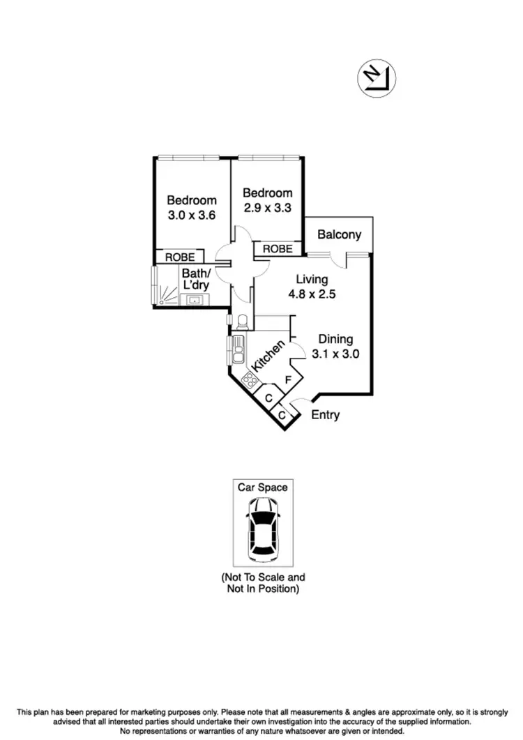 Floorplan of Homely apartment listing, 11/369 Abbotsford Street, North Melbourne VIC 3051