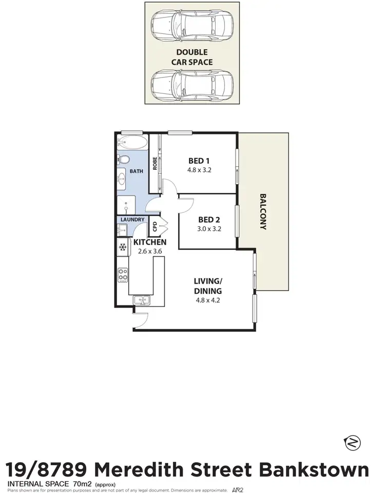 Floorplan of Homely unit listing, 19/87-89 Meredith Street, Bankstown NSW 2200