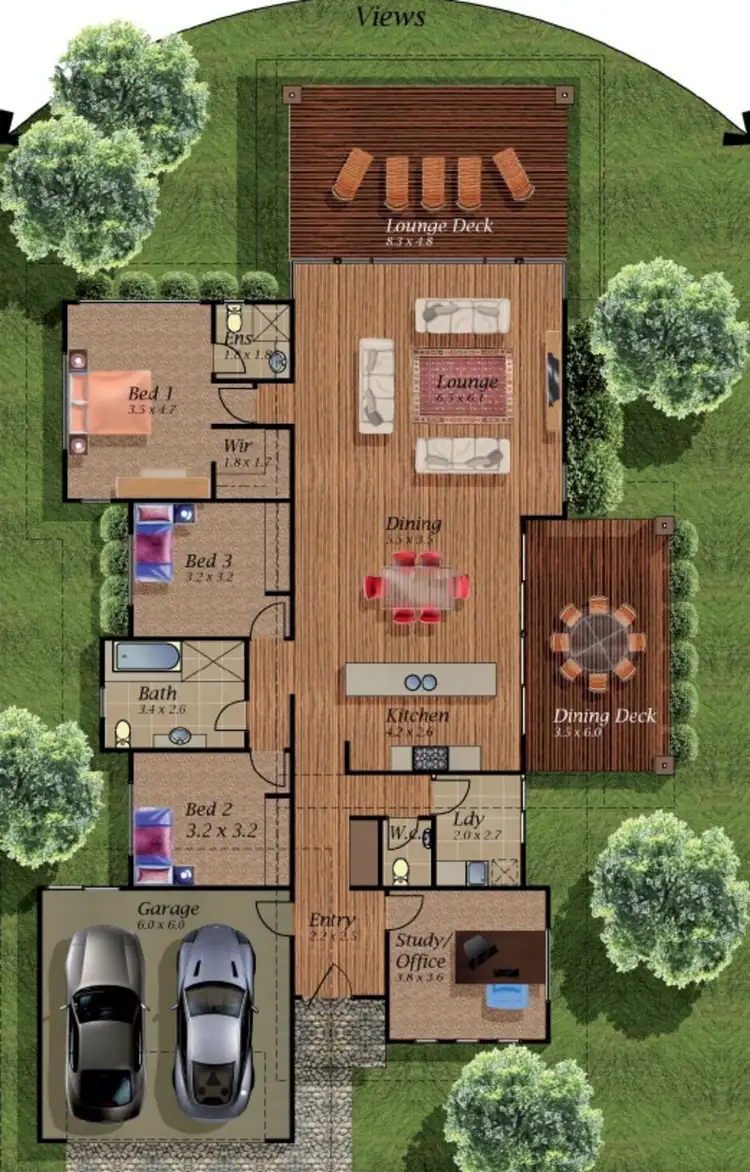 Floorplan of Homely house listing, 13 Sunshine Court, Bowen QLD 4805