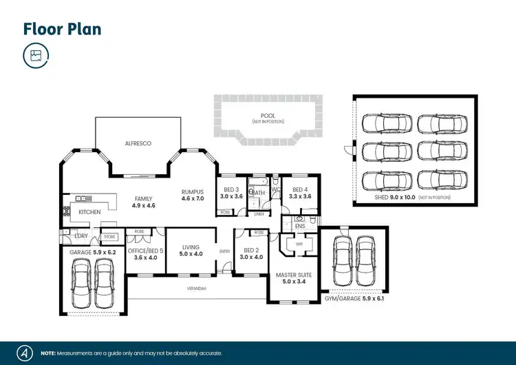 Floorplan of Homely rural property listing, 43 Reflection Drive, Louth Park NSW 2320