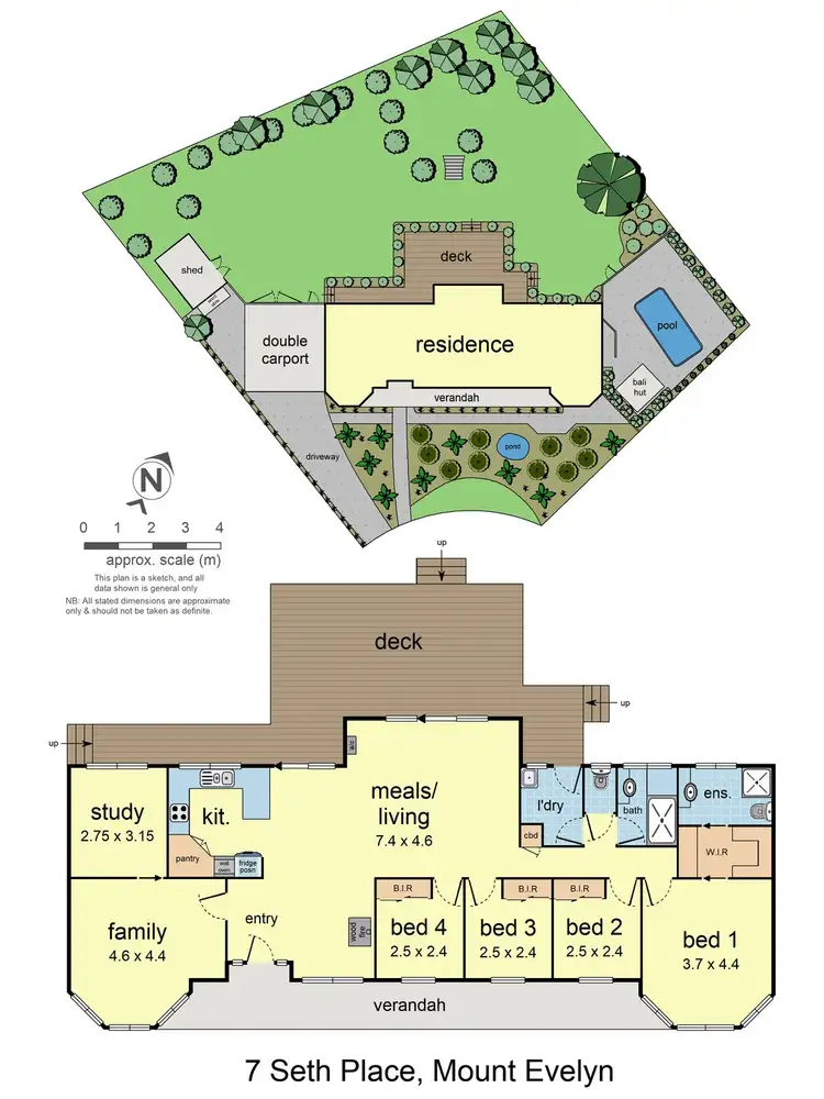 Floorplan of Homely house listing, 7 Seth Place, Mount Evelyn VIC 3796