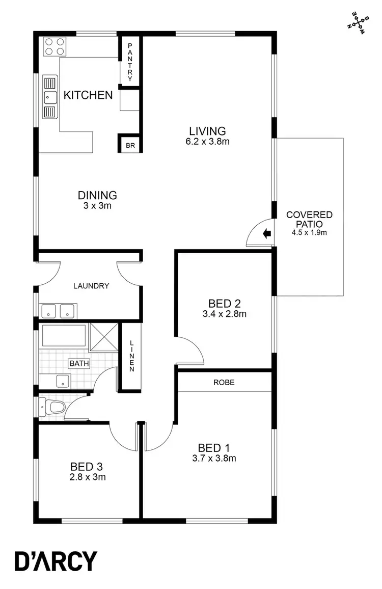Floorplan of Homely house listing, 18 Michaela Crescent, The Gap QLD 4061